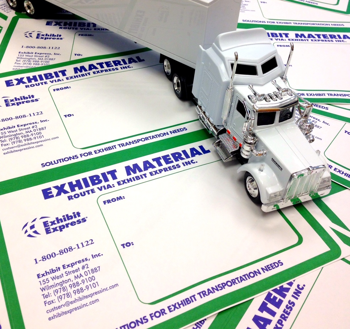 Exhibit Express shipping labels
